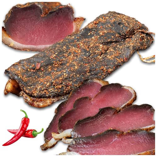 Luftgetrocknete Entenbrust „Masurische Ente“ – Mit Kräutern verfeinert und traditionell gereift – Ganze getrocknete Entenbrust – Ohne Zusätze – 2 Stück x 90 g (180 g Gesamtgewicht)