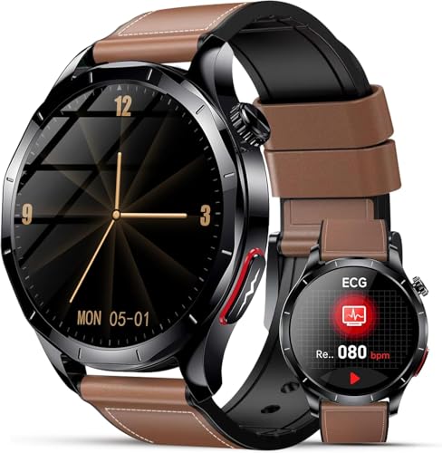 Lgnitek 2026 Neu Smartwatch Herren mit EKG/HRV/ΒΙυτｚυcker/BMI/Harnsäure, 1,43