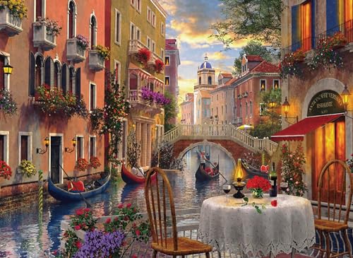 AveJoys Puzzle für Erwachsene 500 Teile Romantisches Venedig 52 x 38 cm Puzzles für Erwachsene Pädagogisches Spiel Herausforderung Spielzeug 500 Teile Puzzles für Erwachsene Kinder