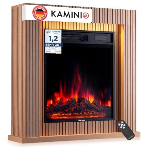 KAMINIO® Matti MODERN 32 Paneel Elektrokamin mit Heizung [Standkamin]