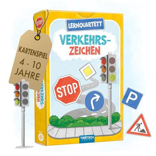Trötsch Lernquartett Verkehrszeichen: Kartenspiel Gedächtnisspiel Lernspiel