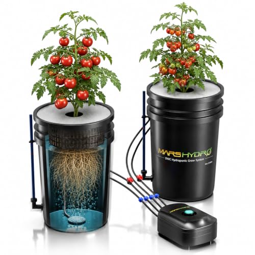Mars Hydro DWC Hydrokultur-System mit Pumpe & Tropfkit 2 Eimer