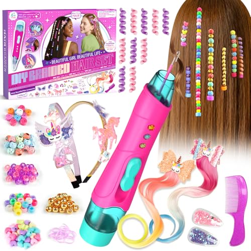 Geschenk Mädchen 5 6 7 8 9 Jahre – Haarschmuck Mädchen Haarflechtmaschine