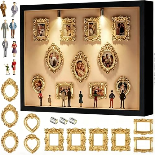 DIY Mini Museum Silhouette Box, DIY Mini Museum Bilderrahmen, Mi ni Figuren