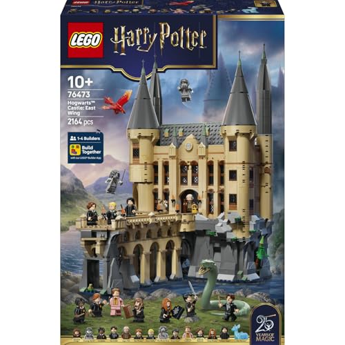 LEGO Harry Potter Schloss Hogwarts: Ostflügel 76473 | Spielzeug ab 10 Jahren für Jungen, Miniatur Modellbausatz mit 13 Minifiguren & Patronus, DIY Deko, Geschenk, 2164 Teile