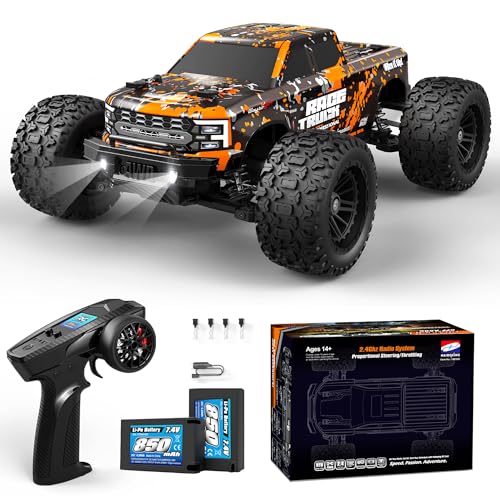 HAIBOXING Ferngesteuertes Auto 4WD RC Auto 36 km/h Hochgeschwindigkeits 1/18 RC MonsterTruck 2.4GHz All Terrain Rennauto Geländewagen, Ferngesteuerter Monstertruck für Kinder Erwachsene 18859E