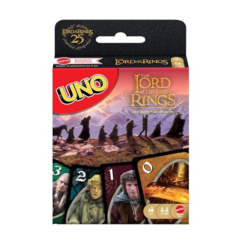 Mattel Games UNO Der Herr der Ringe Kartenspiel, ab 7 Jahren, 2–10 Spieler