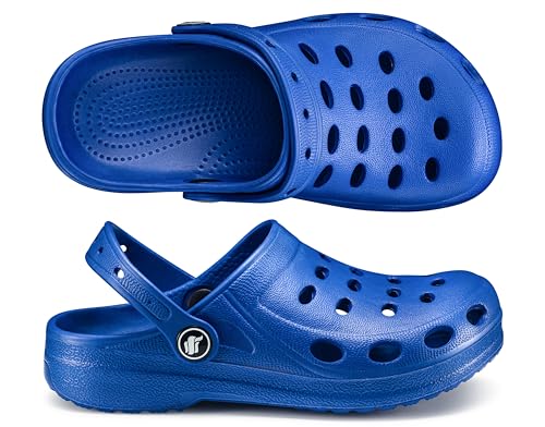 ESTRO Gartenschuhe Kinder Clogs Jungen - Gummischuhe Clogs Kinder Gartenclogs Mädchen A03 (Blau, 31 EU)