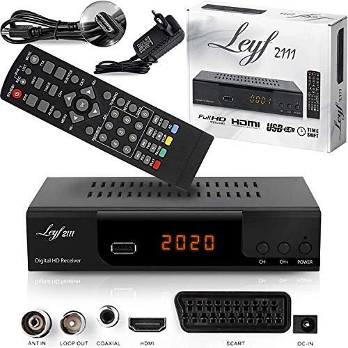 hd-line Kabelreceiver Kabel Receiver Receiver für digitales Kabelfernsehen - DVB-C (HDTV,DVB-C / C2, DVB-T/T2, HDMI, SCART, USB 2.0,) + HDMI Kabel (Receiver)