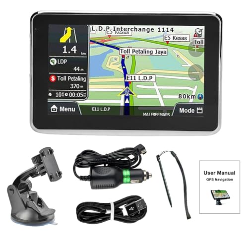 AceSupever 5-Zoll GPS Navigationsgeräte für Auto, Lebenslange Kartenupdates