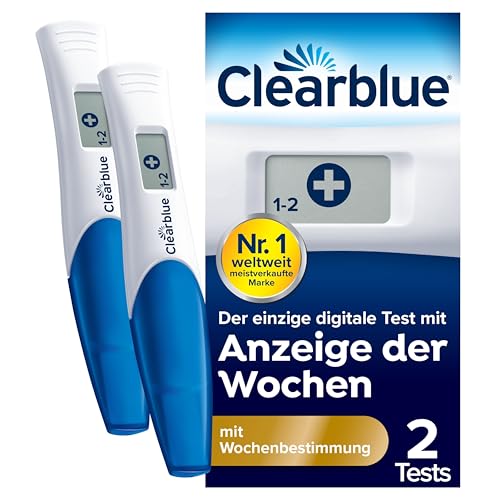 Clearblue Schwangerschaftstest Digital mit Wochenbestimmung, 2 digitale Tests