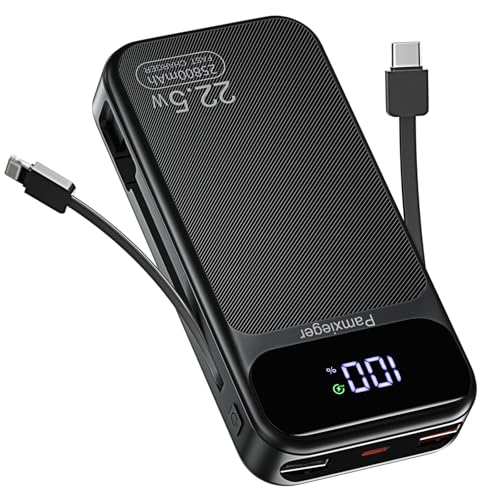 Power Bank 25800 mAh 22,5 W PD3.0 QC4.0 Externer Akku Schnellladung Tragbarer Akku USB C Eingang & Ausgang mit LCD Anzeige für Smartphone, Tablets und andere