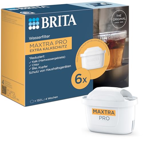 BRITA Wasserfilter Kartusche MAXTRA PRO Extra Kalkschutz Halbjahrespaket