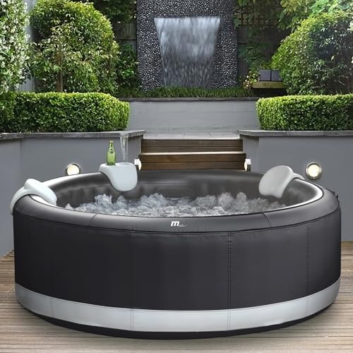 MSPA Whirlpool Camaro, 204x204x70 cm – Aufblasbarer Whirlpool für 6 Personen mit 138 Massagedüsen, PTC-Heizung, Ozondesinfektion & Rhino-Tech 6-Schicht-Material | Selbstaufblasend, Digitale Steuerung