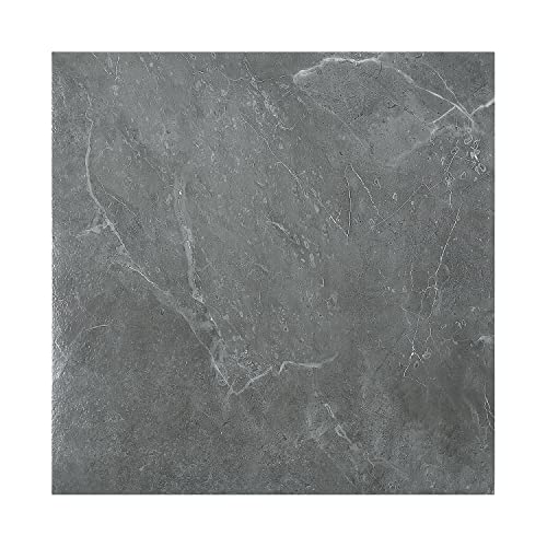 Jopassy PVC Bodenbelag Selbstklebend Vinylboden ca. 1 m² 11 Fliesen Rutschfest Wasserfest Bodenfliesen 30x30cm Laminat Dielen Vinyl-Fliesen für Fußbodenheizung Grau Marmo