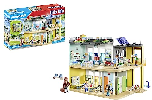 PLAYMOBIL | City Life | Große Schule | mit beweglicher Tafel | Spielzeug für Kinder ab 5 Jahren | 71327