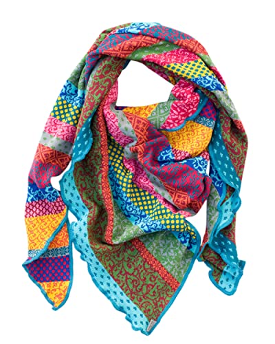 Invero, Dreieckstuch Grace, 100% Baumwolle (Bunt)