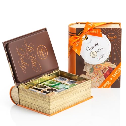 Venchi - Mini-Buch mit verschiedenen Cremini-Pralinen, 127g - Geschenkidee – Glutenfrei