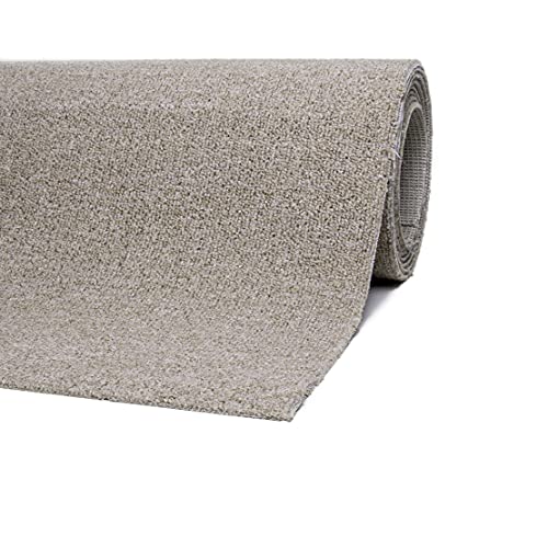 misento Teppichboden Henry Auslegware Meterware Bodenbelag für den Privatbereich Schlingenware zuschneidbar und einfach zu verlegen Beige 400 x 300 cm