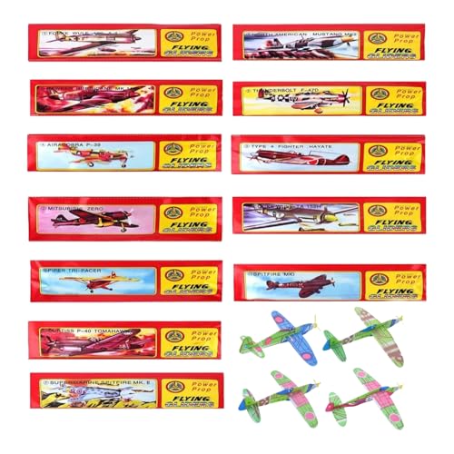 12 Stk Styroporflieger Kinder,Styropor Flugzeuge für Kinder,Styroporflieger