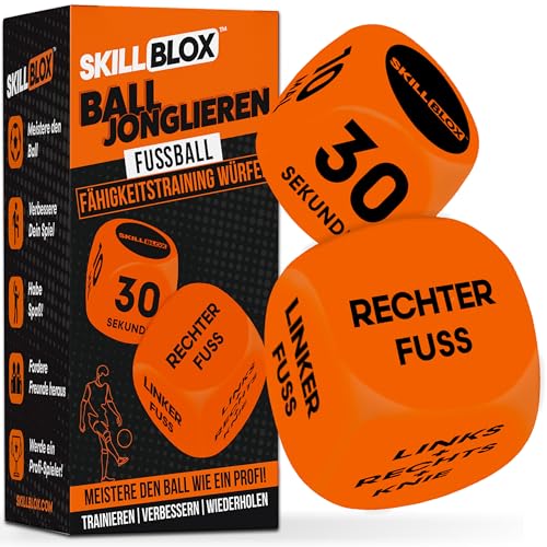 Skill BLOX Balljonglier-Würfel (2 Stück) | Fussball Geschenk für Jungen & Mädchen 8–12 Jahre | Trainingsspiel & Fußball-Spielzeug | Fussballtraining für Kinder & Jugendliche