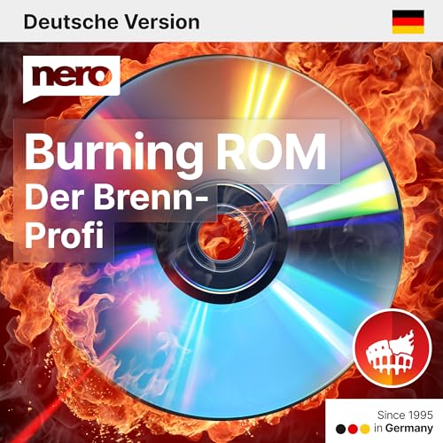 Nero Das Original | Nero Burning ROM 2026 | Brennprogramm | Brennen, Kopieren, Sichern, Rippen | CD DVD Brenner Software | Unlimitierte Lizenz | 1 PC | Windows 11 / 10 / 8 / 7