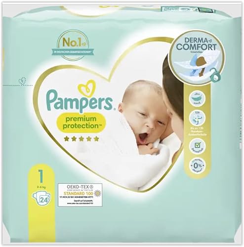 Pampers Baby Windeln, Größe 1 (2-5kg), 24 Stück
