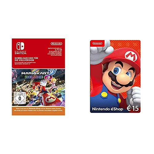 Mario Kart 8 Deluxe [Switch Download Code] & Nintendo eShop Card | 15 EUR Guthaben | Download Code