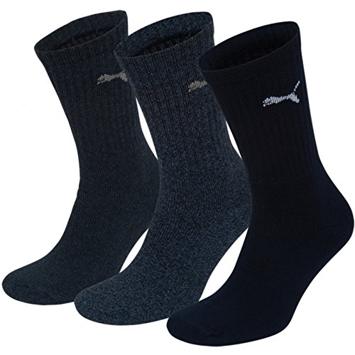 PUMA Herren Crew Socken, Marineblau, 43-46 EU