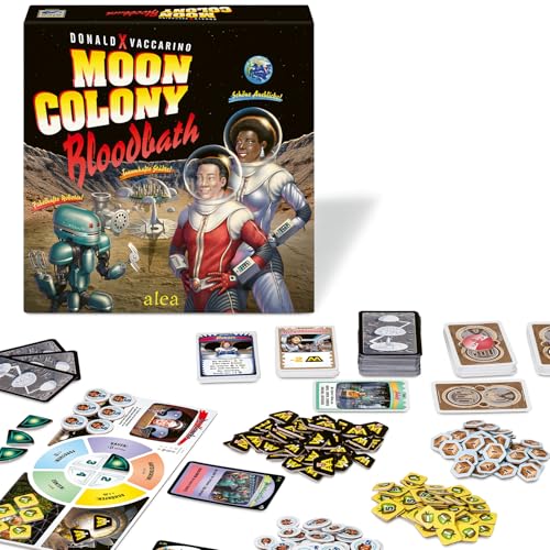 Ravensburger 25161 Alea Moon Colony Bloodbath - Brettspiel für Familien und Erwachsene ab 14 Jahren - Für 1-5 Spieler - Kartenspiel für Erwachsene mit schwarzem Humor - Deutsche Version
