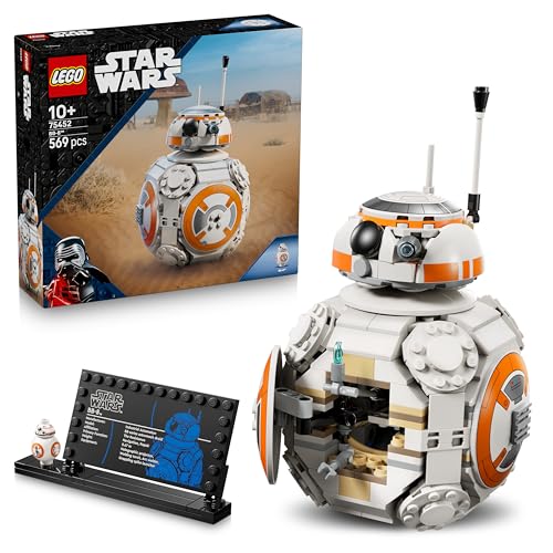 LEGO Star Wars 75452 Der Astromech-Droide BB-8 - Spielzeug mit drehbarem Kopf & rollendem Rad - DIY Deko fürs Schlafzimmer - Geschenk für Jungen & Mädchen ab 10 Jahren sowie Star-Wars-Fans