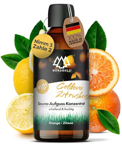 NORDHOLZ® Saunaaufguss - Sauna Aufgussmittel premium Qualität [24 Sorten - 100ml] besonderer & natürlicher Sauna Duft für intensive & erholsame Momente - Perfektes Sauna Zubehör