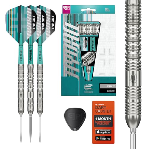 Target Darts Hydro Steel Tip Dart Set, 24G (Barrel 01) | 90 % Wolfram-Darts, Silberne Swiss Point-Spitzen, Pro Grip Tag-Schäfte, Pro Ultra No.6-Flügel, SP-Werkzeug inkl