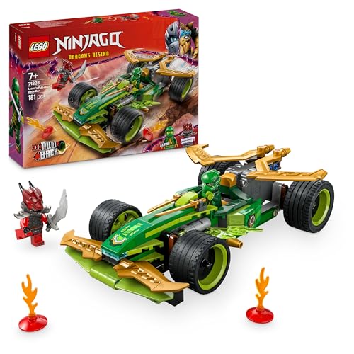 LEGO NINJAGO Lloyds Actionflitzer - Auto Bauspielzeug mit 2 Minifiguren für Rollenspiele, baubares Spielzeugauto für Kinder - Geschenk für Jungen und Mädchen ab 7 Jahren 71828