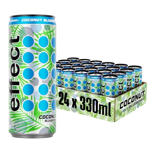 effect Energy Drink COCONUT BLUEBERRY - Tray mit 24 Dosen, 24x0,33l
