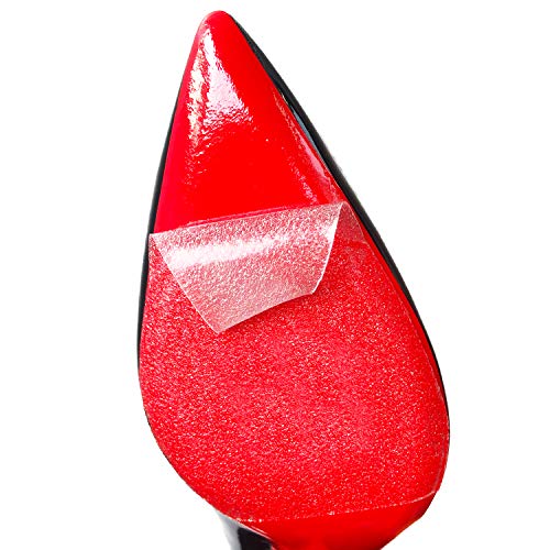 Sole Protector The Clear Sole Aufkleber für Christian Louboutin Jimmy Choo Heels Red Paint Bottom Protector, (crystal clear), Large