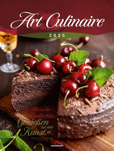 Art Culinaire Kalender 2026 | Geschmackvoller Küchen-Kalender im großen Hochformat (50x66 cm) | Für Kochliebhaber:innen und Gourmets