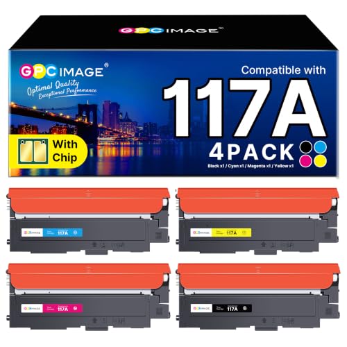 117A Toner Kompatibel für Toner HP Color Laser MFP 178nwg 179fwg 4er-Pack