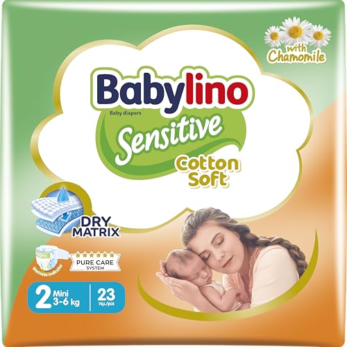 Babylino Sensitive Babywindeln, Größe 2, Mini (3-6 kg), 23 Einheiten