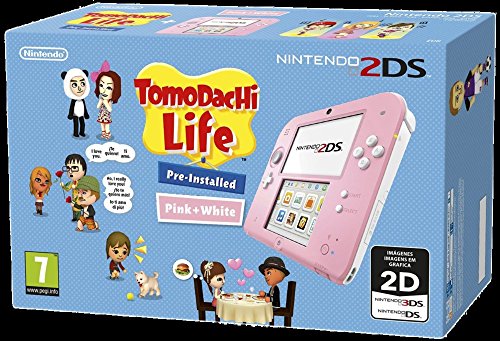 Nintendo 2DS - Consola, Color Rosa + juego Tomodachi Life (Preinstalado) #2478