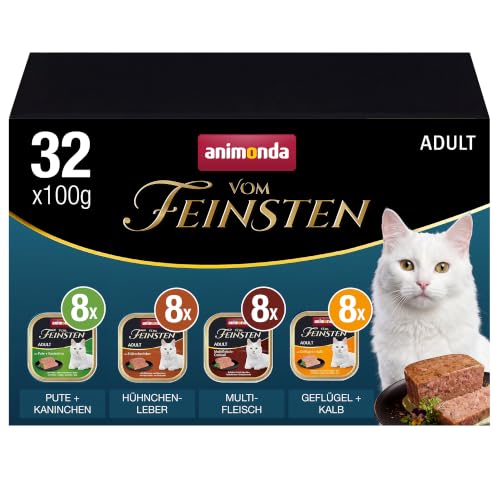 animonda Vom Feinsten Katzenfutter nass Adult Vielfalt (32 x 100 g)