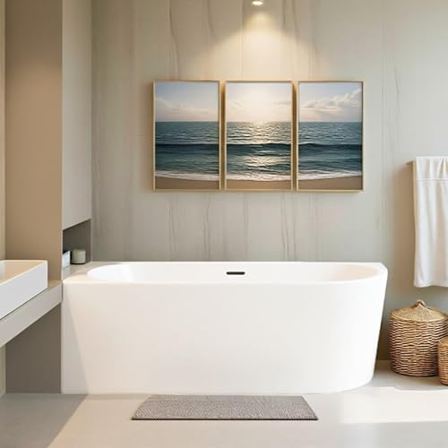 KOLMAN Freistehende Eckbadewanne Eckwanne Badewanne 170x80 ALVA Links, Ablaufgarnitur VIEGA Click-Clack, Weiß, Exclusive, Modern