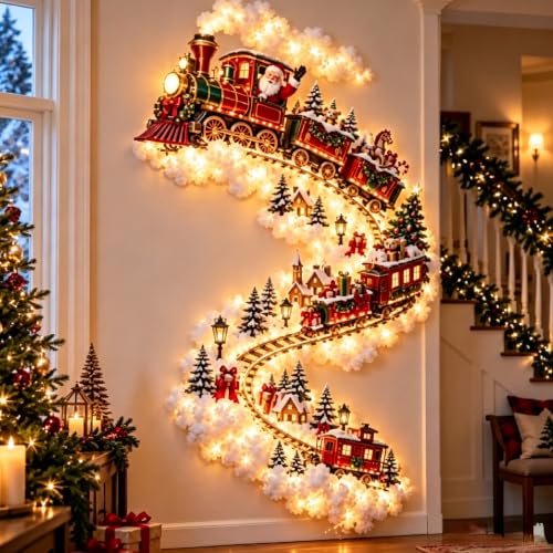 Christmas Magic Trail Wandleuchte LED – Schneefall Deko
