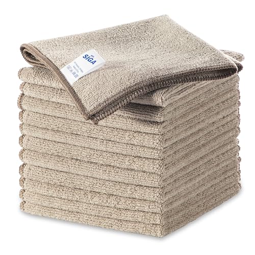 MR.SIGA Mikrofasertücher, streifenfreie Reinigungstücher, 12er Pack