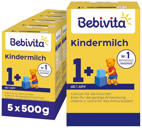 Bebivita Milchnahrung Kindermilch 1, 500g (5x500g)