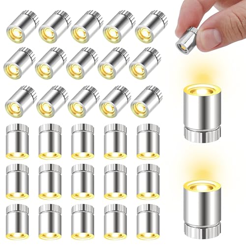 Mini LED Lichter für Puppenhäuser, 30 Stück LED Ballons Lichter,Micro LED Licht, Mini-Lichter zum Basteln, Miniatur Lichter für Vitrinen, Spielzeug,Bausteine,Weihnachts Dekoration