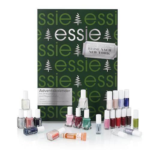 essie Adventskalender mit exklusiven Shades aus den USA, Nagellack und Nagelpflege, 24 Türchen