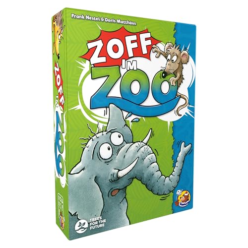 HeidelBär Games Zoff im Zoo - Teambasiertes Kartenspiel als Neuauflage - Spieleklassiker mit Tieren aus dem Zoo - Deutsch - 4-7 Spieler - Ab 10 Jahren