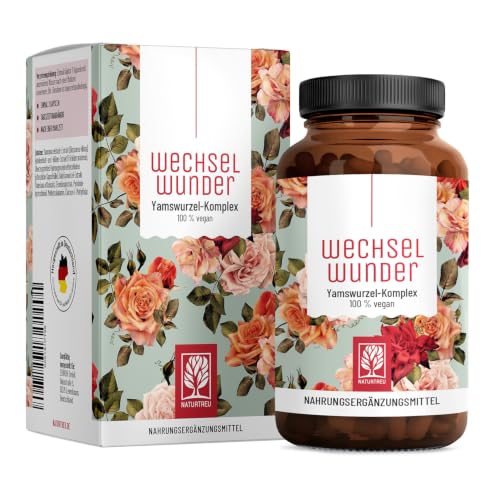 NATURTREU® 500mg Yamswurzel mit 340mg Rotklee, Baldrian, Eisen