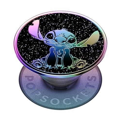 PopSockets Telefongriff mit expandierendem Ständer, Disney - Emaille Oil Slick Stitch